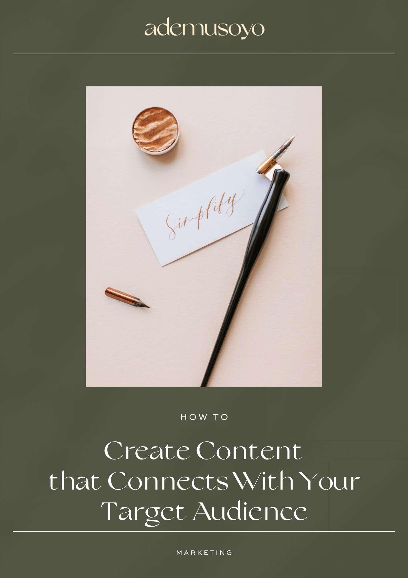 a blog cover image for a blog post how to create content that connects with your target audience