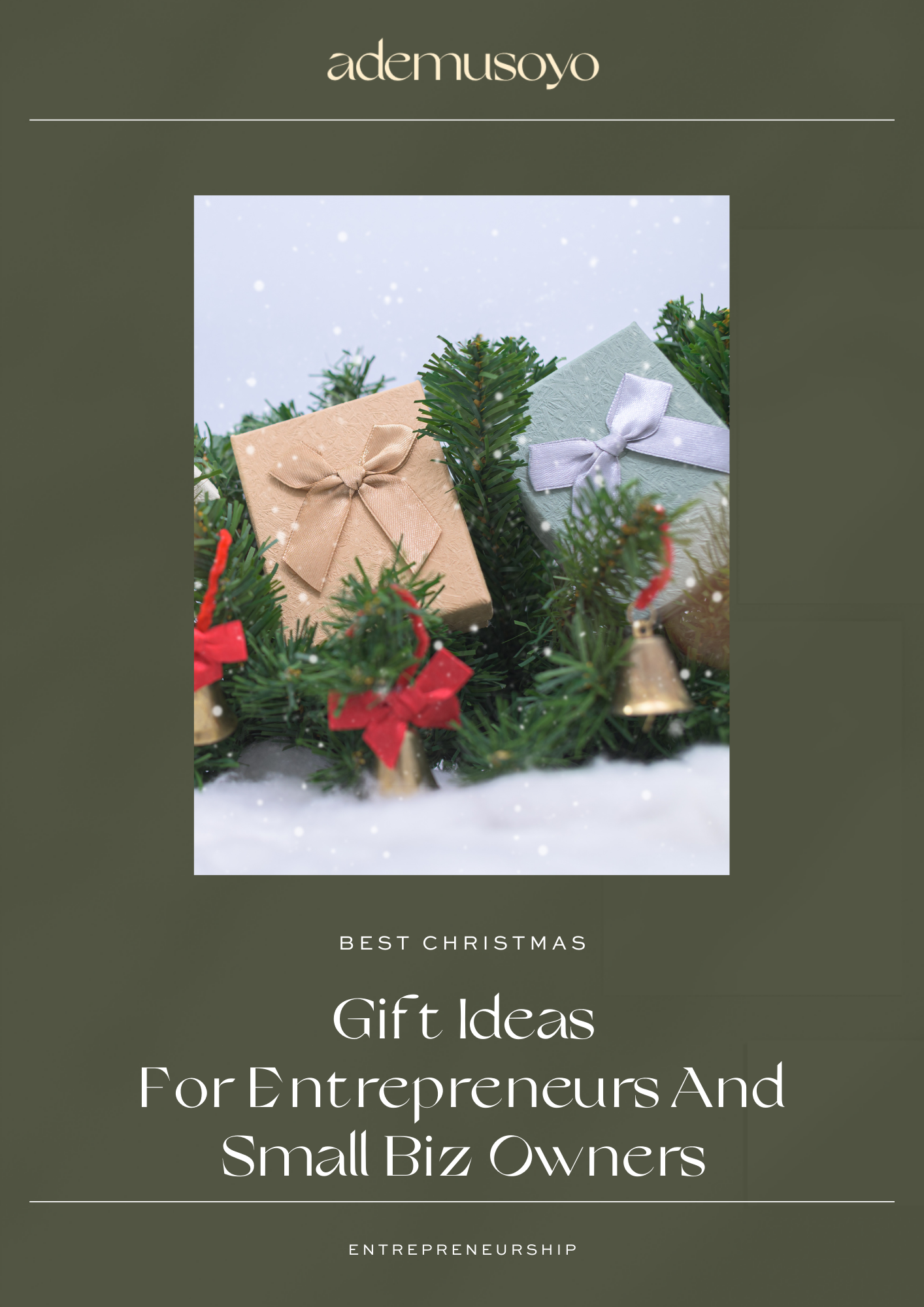 blog cover image for a blog post best christmas gift ideas for entrepreneurs and small biz owners