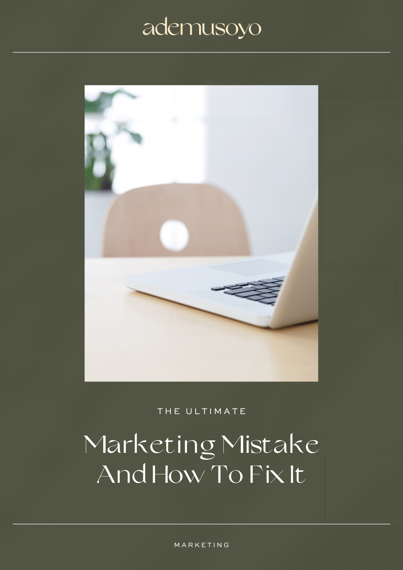 The Ultimate Marketing Mistake And How To Fix It