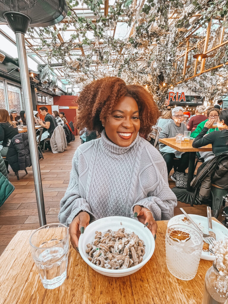 Ademusoyo, a productivity & notion expert and consultant is out enjoying a sumptuous meal.