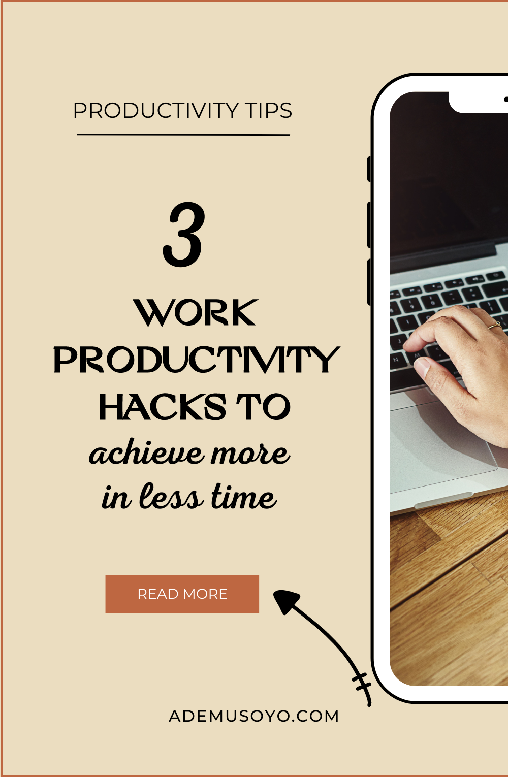 Explore this comprehensive guide filled with practical tips and ideas to boost your work productivity. From time management techniques to efficiency hacks, this post has everything you need to maximize your output and accomplish your goals like a pro. Check out ademusoyo.com to learn more ways to be productive at work!