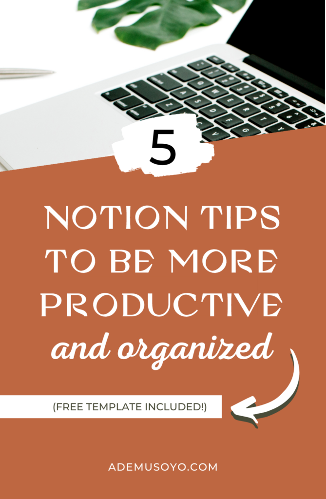 Transform your work productivity with these 5 Notion tips that help you create and organize a system to track tasks, goals and ideas for projects with the help of a notion dashboard, a notion template or by creating an automation. Take control of your workday and try these notion tips and start to become more productive each day.