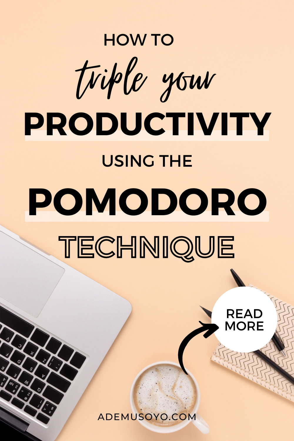 Want to improve your productivity? Discover the Pomodoro Technique—the ultimate productivity game-changer! Triple your efficiency with focused work intervals and strategic breaks. Unleash your full potential today! Learn how to use the Pomodoro Technique & other productivity hacks to improve your time management skills in this article. Learn more at ademusoyo.com.