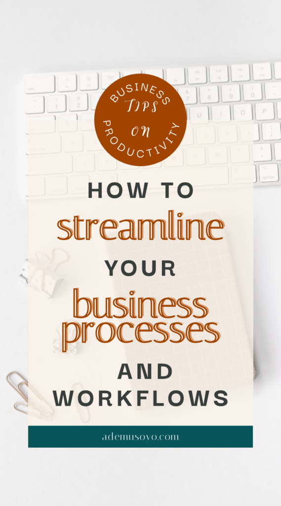 Running a business is filled with so many different processes that can sometimes be incredibly overwhelming. However, when you work towards better streamlining those processes, you're able to increase your efficiency and grow and scale your business. Here are some of my tips on how to streamline your business processes and workflows.