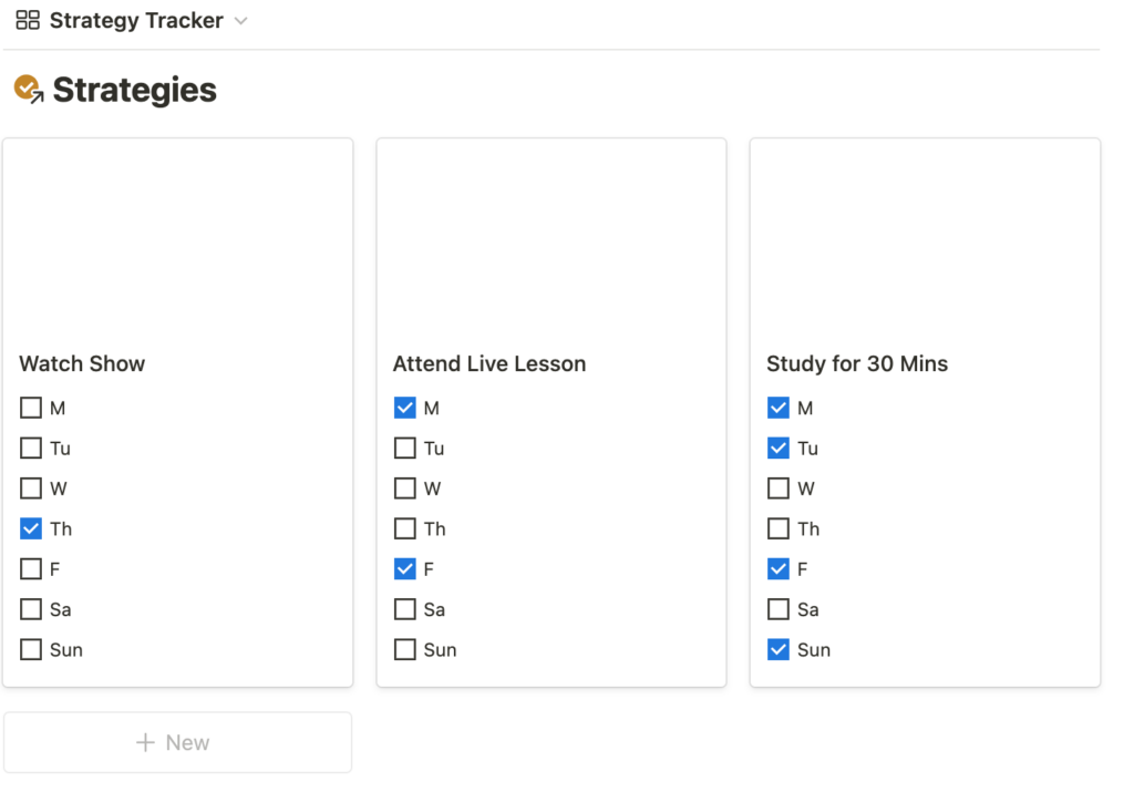 How To Implement the 12-Week Year Strategy To Maximize Productivity by creating a strategy tracker