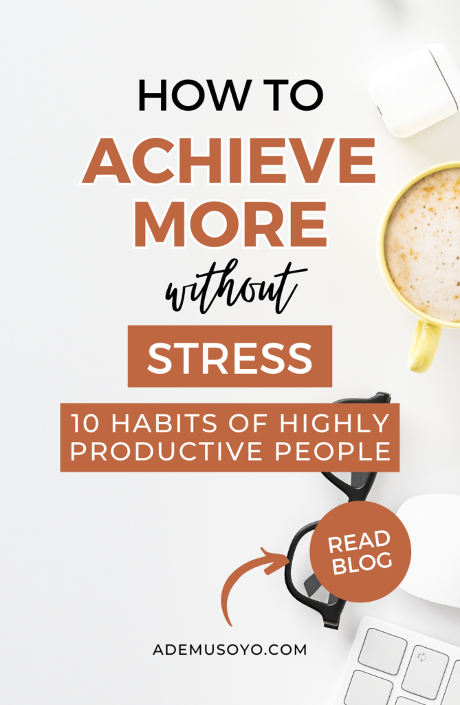 habits of highly productive people