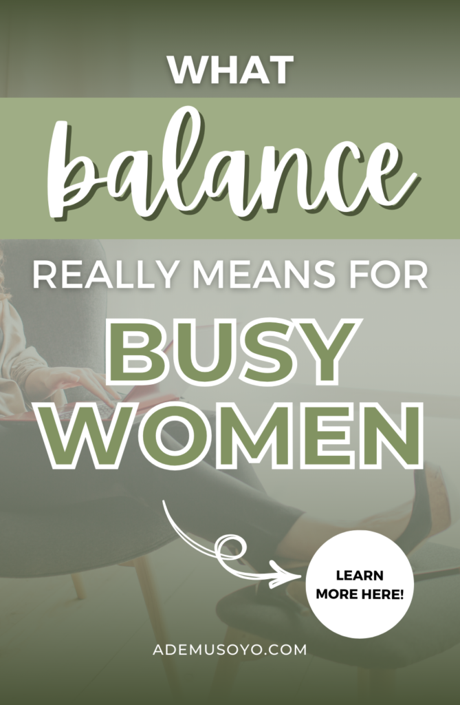 How to Maintain Balance in a Busy World