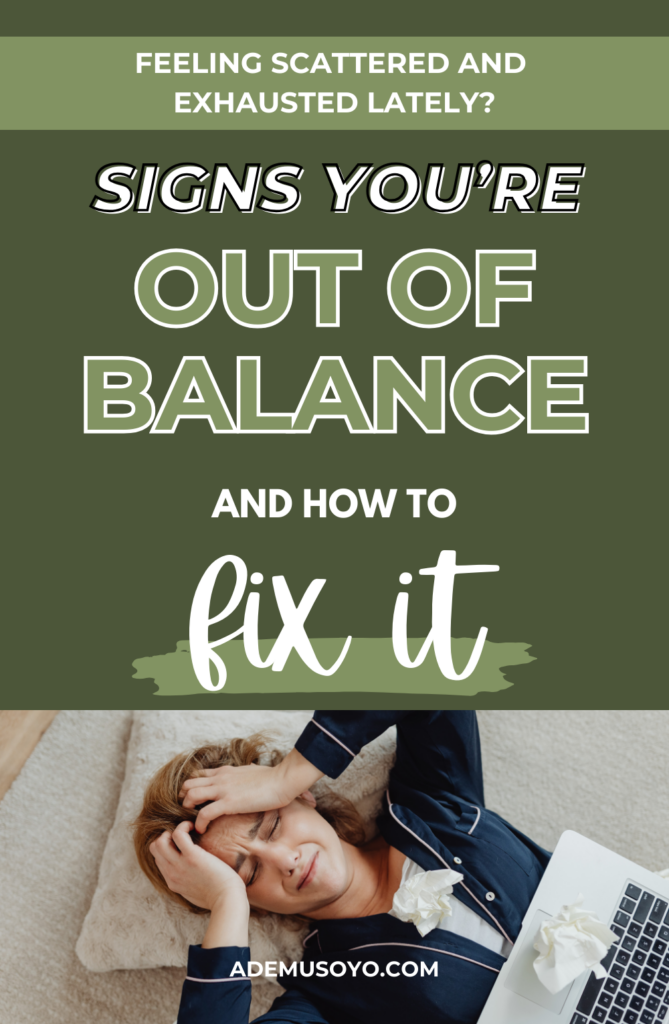 How to Maintain Balance in a Busy World