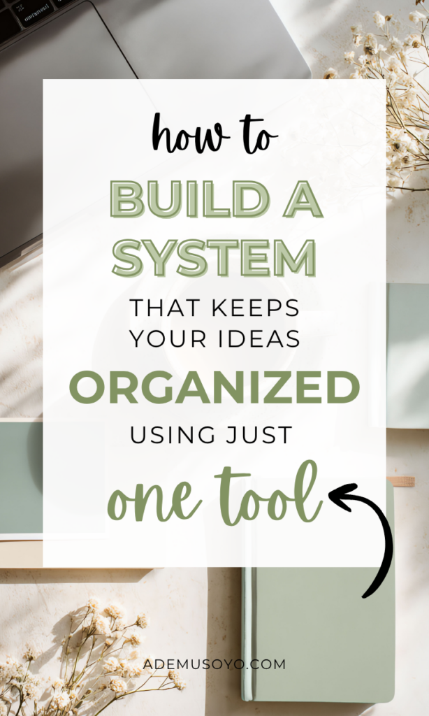Notion content planner showing how to organize creative ideas using one central tool for better workflow.